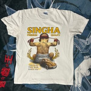 VINTAGE | SINGHA Premium Thai Beer Graphic Tee Shirt